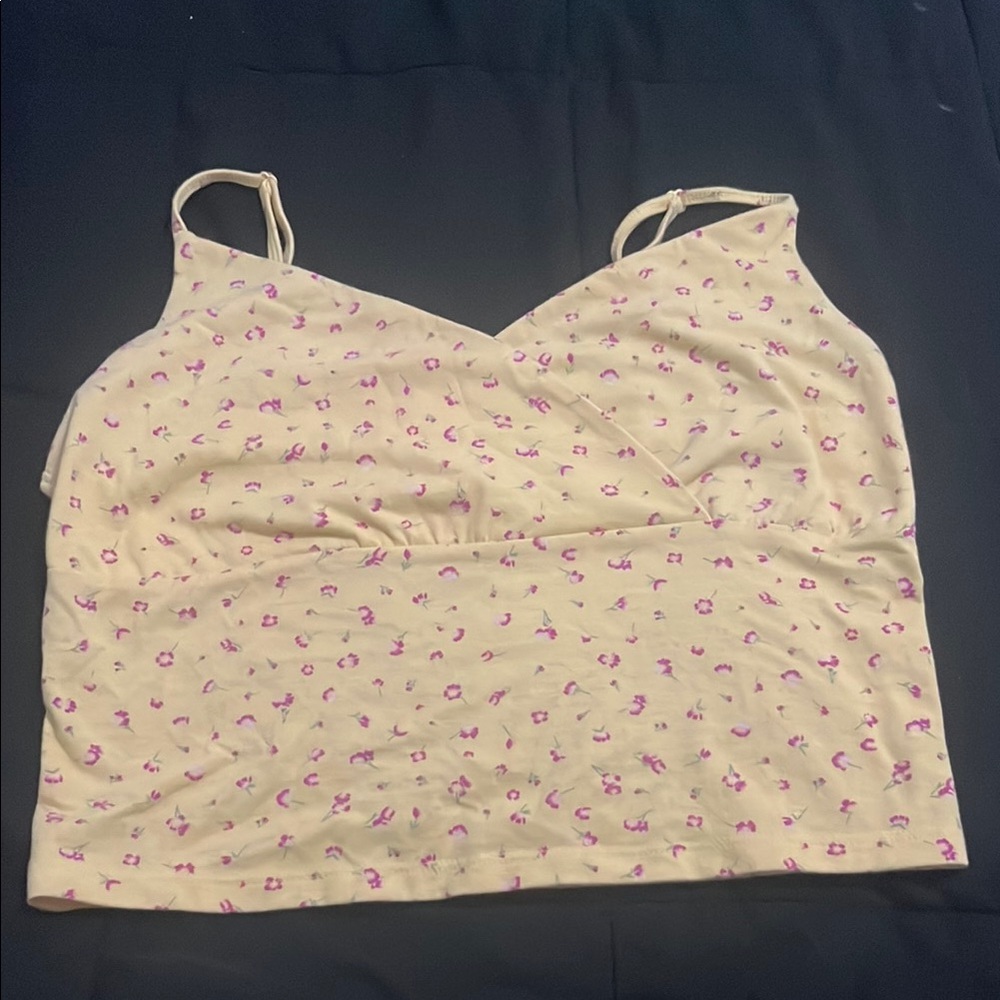 SO Yellow and Pink Floral Cami